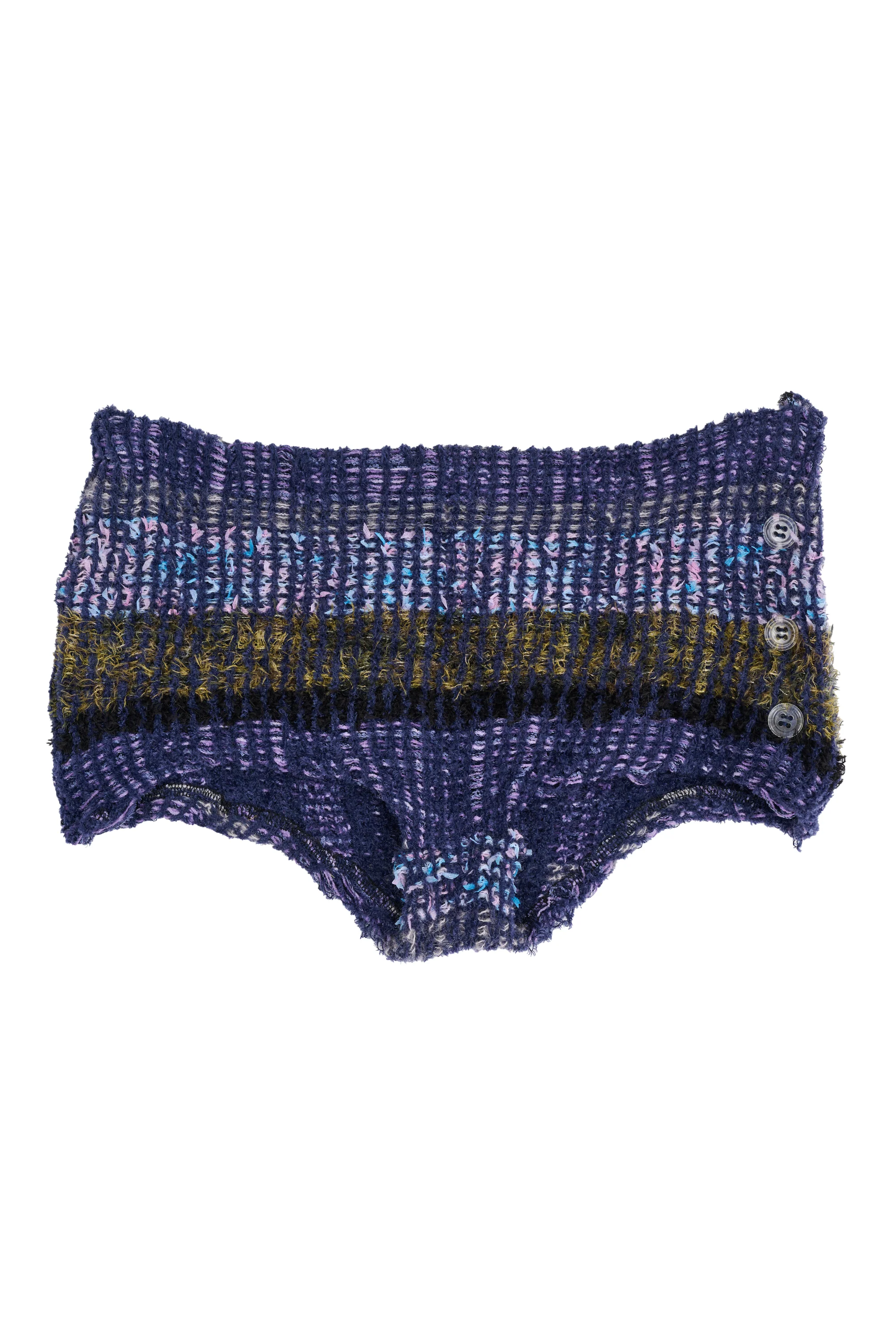 VITELLI PURPLE PLAID TAP SHORTS - Image 6
