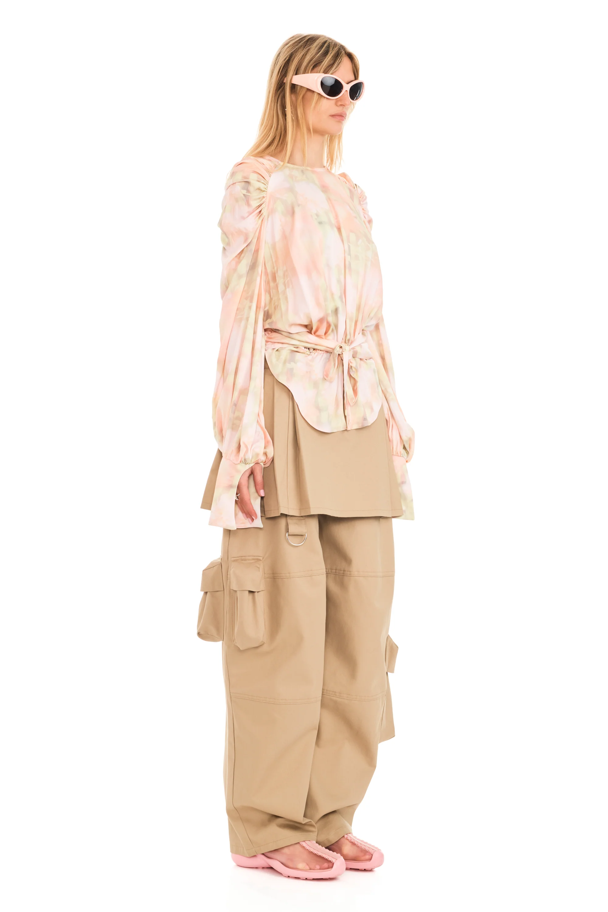 WASHED DAISY PLAID IRIS TOP - Image 3