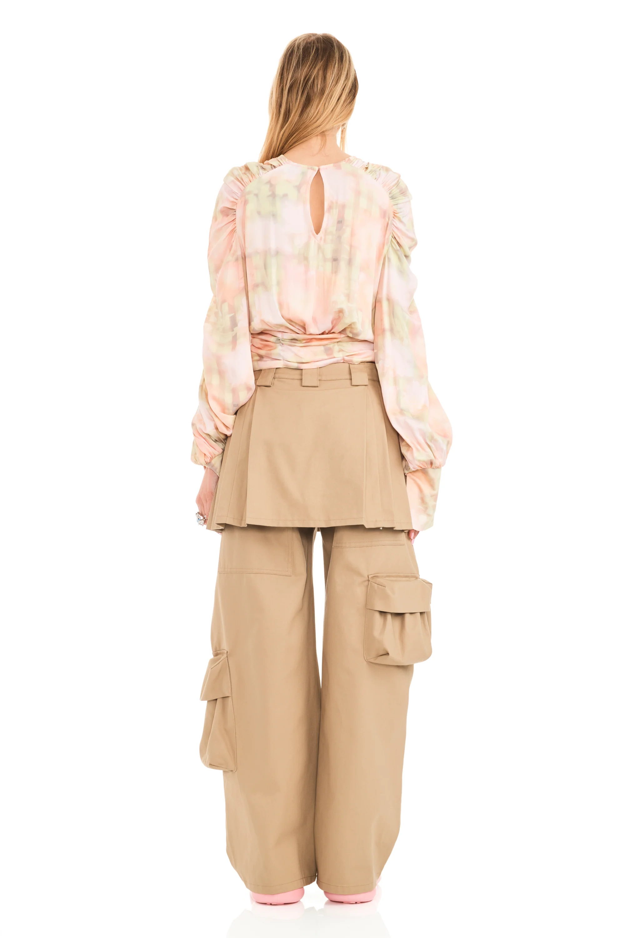 WASHED DAISY PLAID IRIS TOP - Image 5