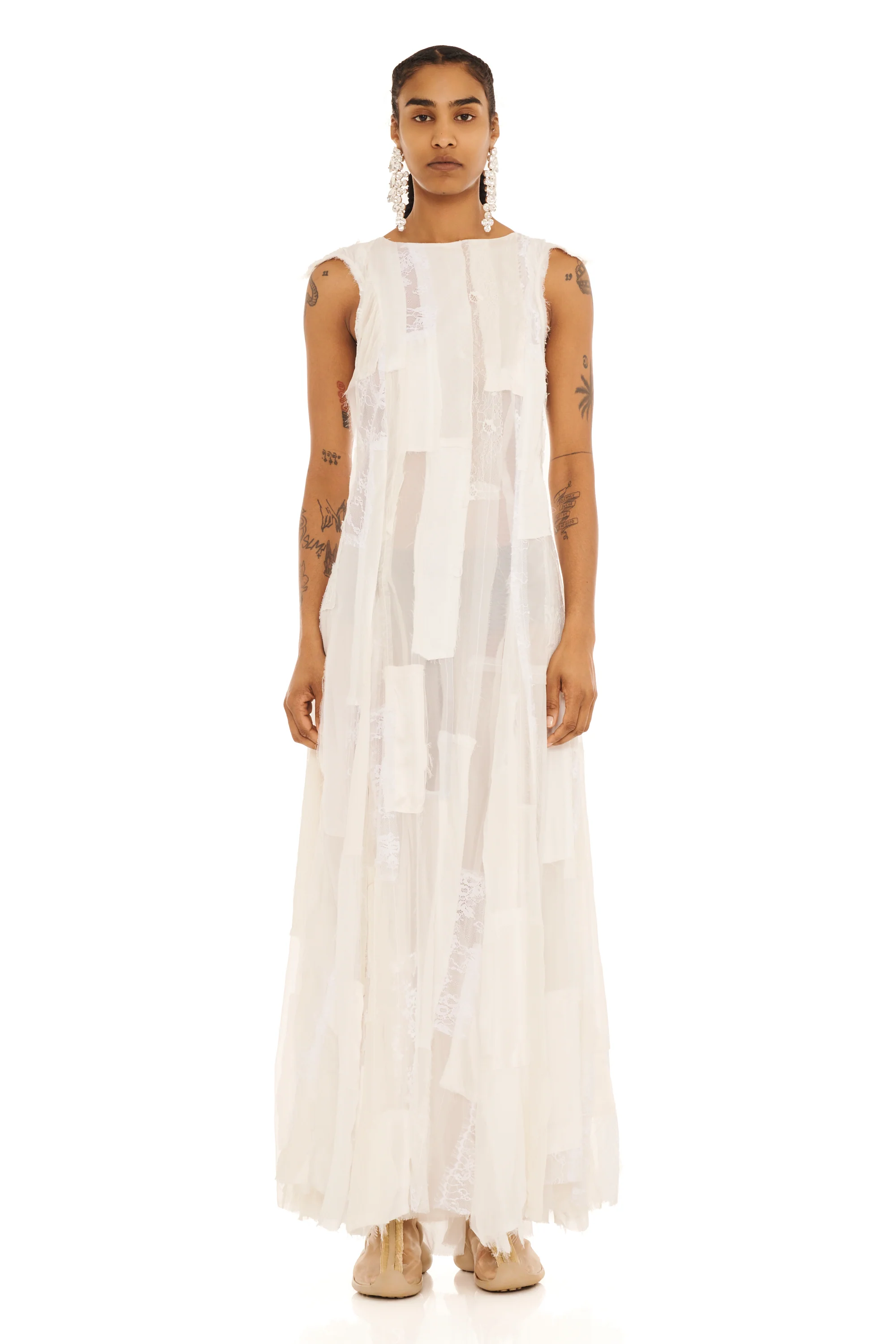 WHITE DEADSTOCK PRIMROSE DRESS - Image 5