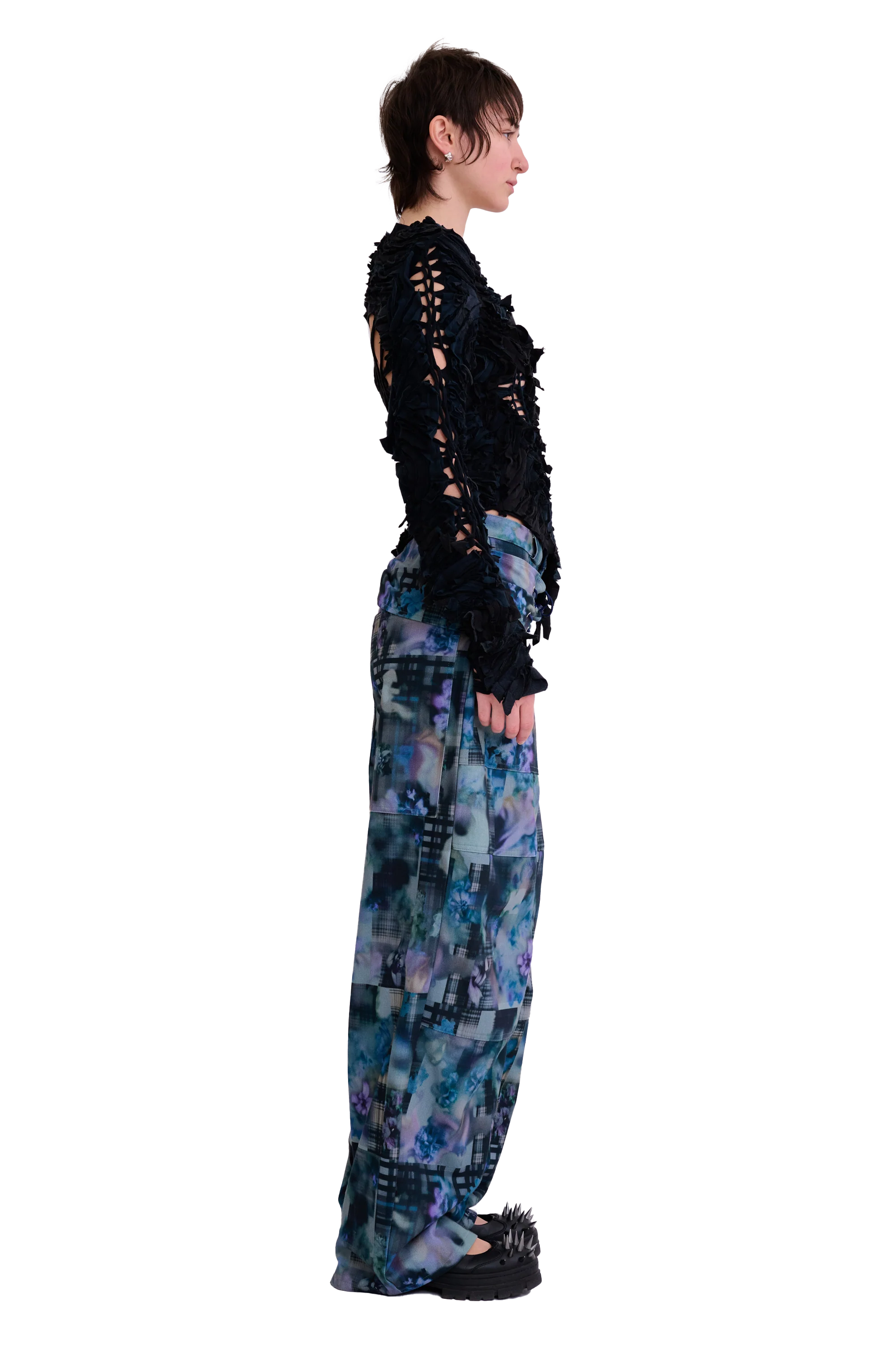 WORN BLACK L/S CHIRP TOP - Image 4