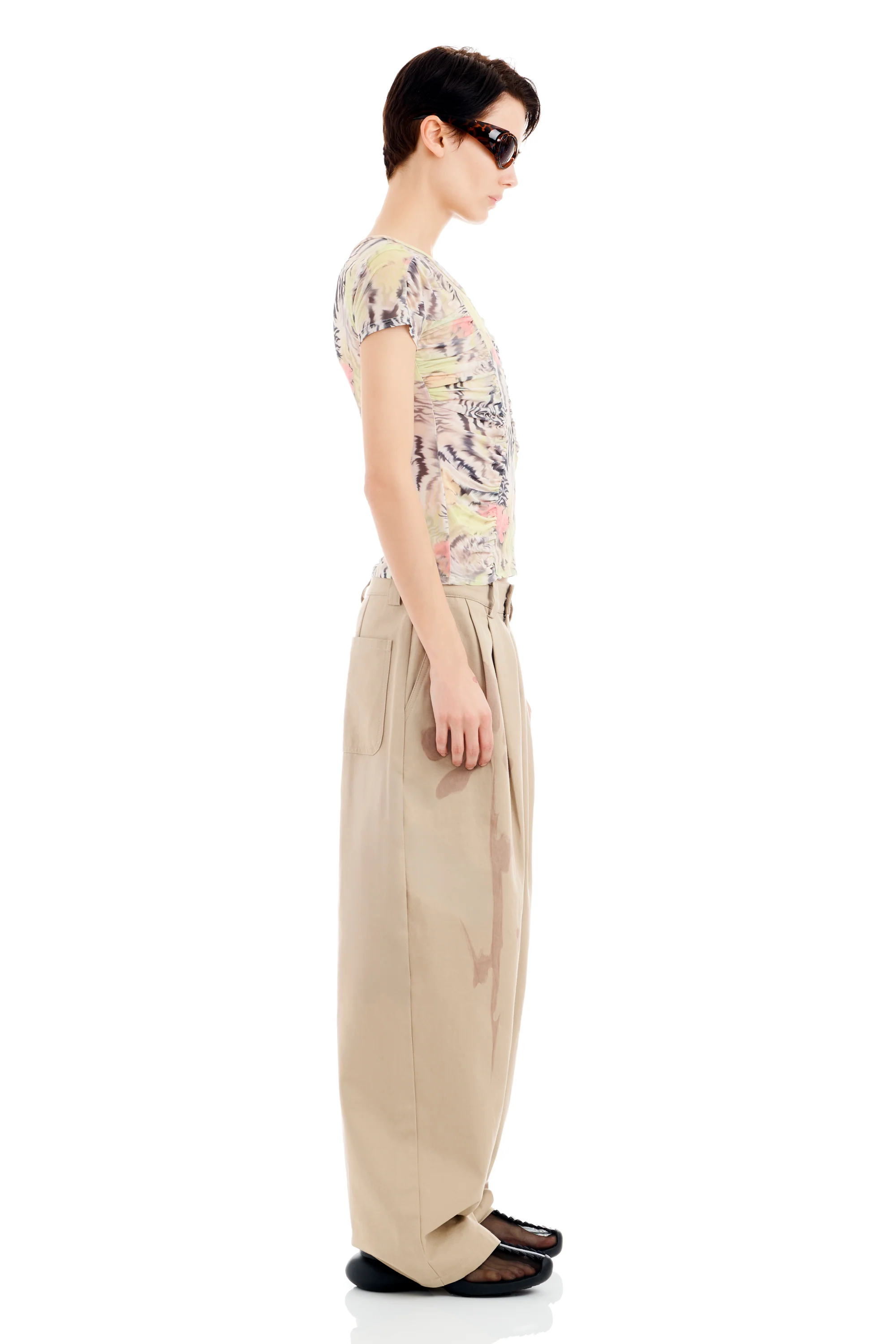 ZEBRA FLORAL SERPENTINE S/S TOP - Image 5